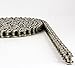 Jeremywell 41NP Nickel Plated Roller Chain 5 Feet with 1 Connecting Link, Heat Treated, Corrosion Resistant, Eliminates Stress Cracking, unwanted wear, and Easy Corrosion
