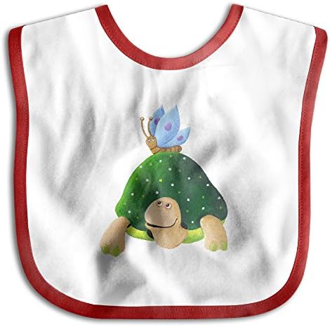 MGDBB Children Anti Allergic Colors Butterfly On Turtle's Back Bib