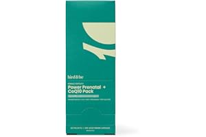 Female Fertility Power Prenatal + CoQ10 Pack - With Algae Oil DHA (Omega-3), CoQ10 and N-Acetyl Cysteine - 30-Day Supply