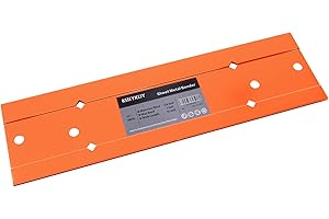 Kbiykuy Sheet Metal Bender Folding Tool, 12 Inch Hand Seamer for HVAC Ductwork, Roofing & Metal Panels, 3/8" & 1" Fold Depth, Heavy Duty Steel Brake with High-Visibility Orange Finish