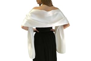 MLMW Shawls and Wraps for Evening Dresses Satin Shawl Wraps for Women Extra Long Wedding Shawls for Bridal Party