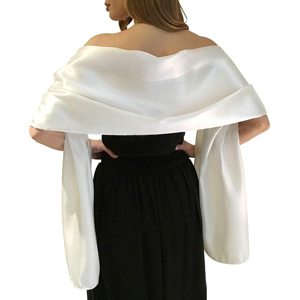 Ralcosuss Women's Satin Silk Shawl and Wrap for Evening Party Dresses  Bridal Bridesmaid Wedding Shawl Shoulder Cover Up at Amazon Women's  Clothing store