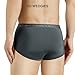 DAVID ARCHY Men's 4 Pack Micro Modal Separate Pouch Briefs with Fly (M, Dark Gray/Olive Green)