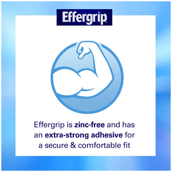 EFFERGRIP DENTURE ADHESIVE CREAM, EXTRA STRONG HOLDING POWER, 2.5 OZ. (PACK OF 6)