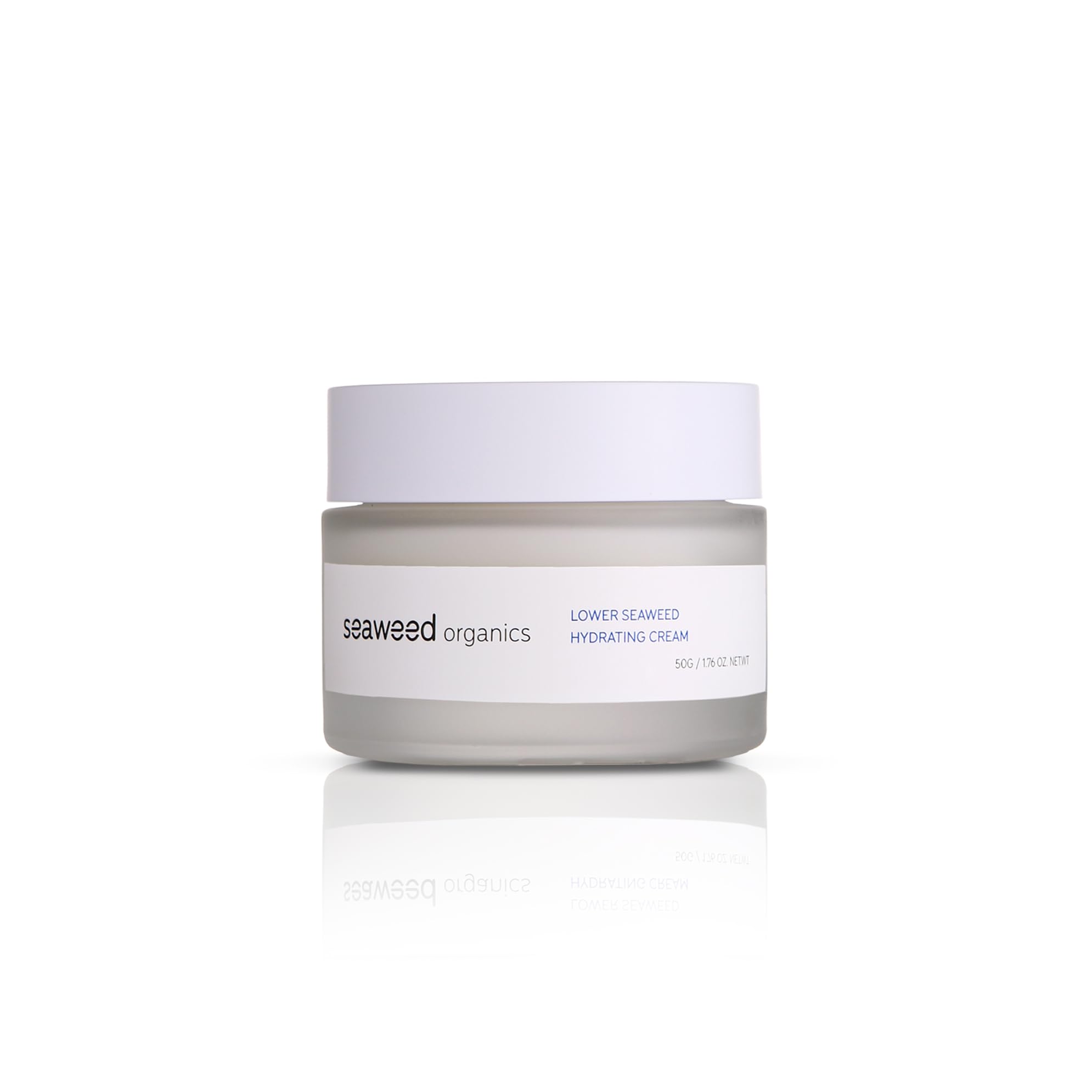 SEAWEED ORGANICS - Lower Seaweed Hydrating Cream, Organic Scottish Kelp, Toothed wrack, Sea spaghetti extract, Day cream, For sensitive Skin, Made in the UK, 50g, DIANA DRUMMOND