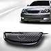 HS Power Black Finished 2003-2004 Toyota Corolla Jdm Tr-D Sport Mesh Front Hood Bumper Grill Grille Abs
