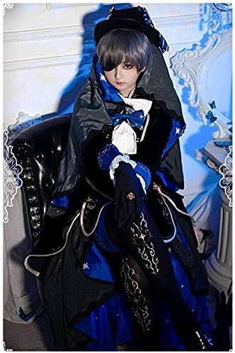 Amazon 漫依轩 黒執事 コスプレ シエル ファントムハイヴ 13周年 洋服 坊ちゃん 伯爵 貴族 祈りコスチューム 衣装 Cosplay コスチューム 仮装 変装豪華セット M コスプレ 仮装 通販