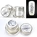 Qimisi 12 Colors 3D Color UV Gel Nail Art Paint Draw Painting Acrylic Tip Manicure DIY ( Silver )