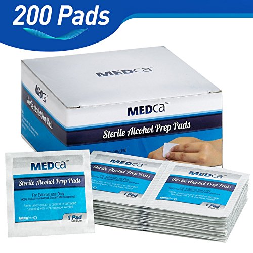 MEDca Alcohol Prep Pads, Sterile, Medium, 2-Ply (PACK OF 300)