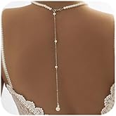 Longita Silver Gold Waist Chain for Women Belly Chain with Belly Rings Layered Stomach Chains Pearl Rhinestone Body Chain Waist Jewelry