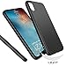 LUVVITT Ultra Slim Case with Soft Feel Flexible and Easy Grip TPU Rubber Back Designed for iPhone Xs/X (2017-2018) - Matte Black