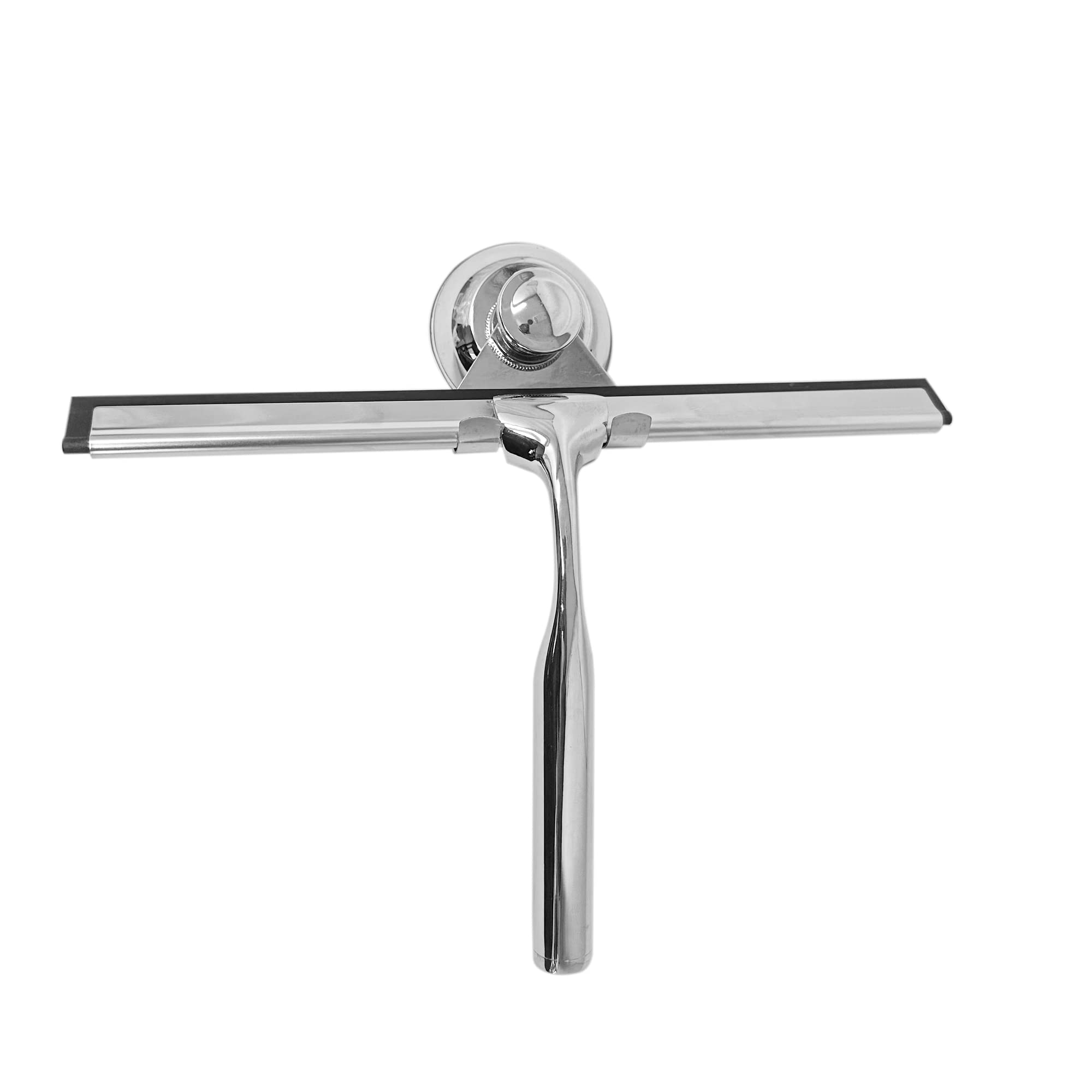 Shower Squeegee Stainless Steel Window Squeegee Window Cleaner Shower Wiper with Hook, Squeegees for Bathroom Mirror Wiper, Window Glass Cleaning (1 x Squeegees Wiper)
