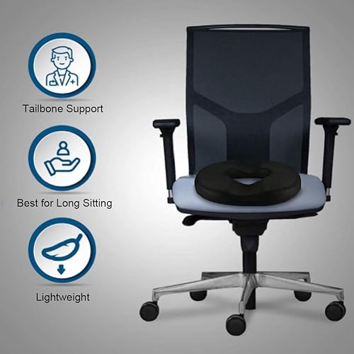 Donut Pillow for Tailbone Pain, Hemorrhoid Tailbone Donut Firm