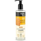 Organic Shop Honey & Almond Hair Strengthening Shampoo, 100% Vegan & Organic, Rich in Vitamins & Minerals, Silky Hydration & Nourishing. 9.5 Fl Oz