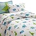 Wildkin Kids 100% Cotton Full Duvet Cover for Boys and Girls, Features Button Closure and Four Interior Corner Ties, Duvet Covers Measures 88 x 88 Inches (Dinosaur Land)