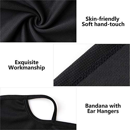 Unisex Bandana Face Mask Scarf Earloops Face Cover for Dust Wind Neck Gaiter