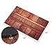 2 Pack Rubber Indoor Doormat Rustic Entrance Welcome Mat 18X30 Low Profile Front Door Mat Home Decor Non Slip Entryway Rug for Apartment Garage Kitchen Wood Words Inside Shoe Scraper Floor Carpet
