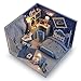 Blue Miniature DIY Wooden Dollhouse Mini Creative Room With Furniture, Accessories & Kits | Cute Elegant Dollhouse With Lights & Easy Assembly | Great Gift Idea for Birthdays,Collectors, Crafts & More