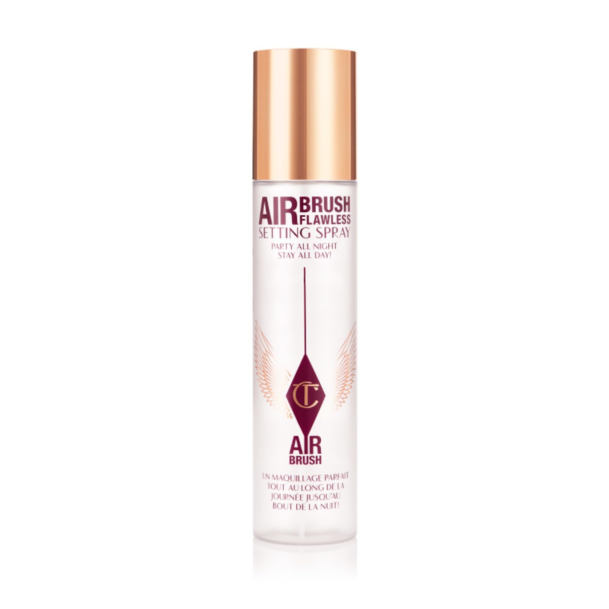 Photo 1 of Charlotte Tilbury Airbrush Flawless Setting Spray - Ultra-Fine Hydrating Mist to Prime & Set Face Makeup For Up to 16Hr - Soothes, Blurs Pores & Calms Skin (200ml)