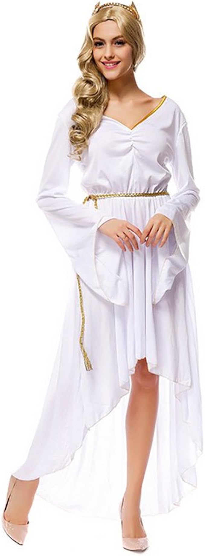Amazon Co Jp イジェエ Yijee レディーズ ハロウィン ギリシャ神話 女神 ドレス 仮装 服 ファッション小物