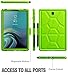 Galaxy Tab S4 10.5 Case, Poetic TurtleSkin Series [Corner/Bumper Protection][Grip][Bottom Air Vents] Protective Silicone Case for Samsung Galaxy Tab S4 10.5 Inch (2018) - Green