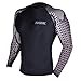 Hawk MMA & NJJ Rash Guard Crossfit Compression Base Layer Shirt Jiu Jitsu Top Men Steel Arms look - Sports Compression Top - Skin Armour