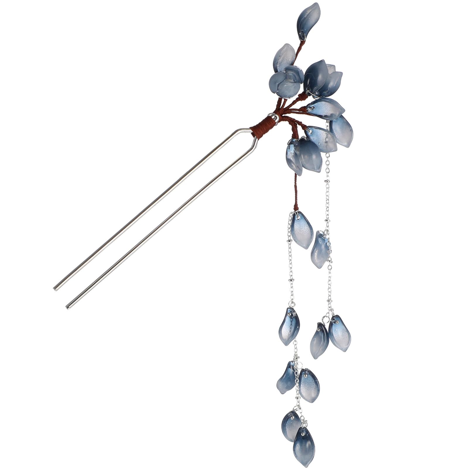 PATKAW Hairpin Chinese Hair Bun Flower Hair Stick Japanese Sticks Vintage Clips Womens Clips Bedhead Stick Pin Women Metal Tassel Women's Palace