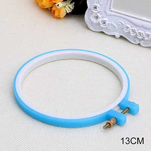Qiulip Plastic Cross Stitch Machine Embroidery Hoop Ring Sewing Tool 13cm