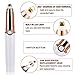 Eyebrow Trimmer for women, Eyebrow Hair Remover, Painless Portable Precision Electric Eyebrow Hair Trimmer, Epilator for women Eyebrows with LED Light, Rose Gold (Batteries not Included)