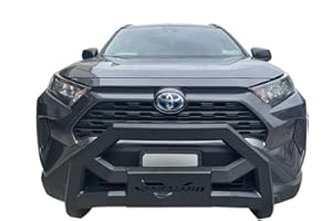 VANGUARD VGUBG-2304-1387BK Black Powdercoat Optimus X Series Bull Bar | Compatible with 19-25 Toyota RAV4 Excludes TRD Models