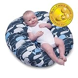 Boppy Original Newborn Lounger, Big Whale Navy