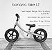 banana bike LT Balance Bike - Lightweight Toddler Bike for 2-5 Age - 33x18x24 No Pedal with Adjustable Handlebar and Seat - Durable Aluminum -Equipped with EVA Tires for Smooth Rides, Pink