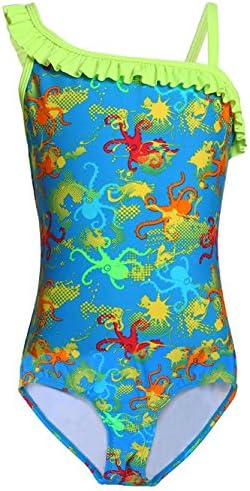 LEINASEN Girls One Piece Swimsuit, Cute Pineapple Print Bathing Suits for Kids