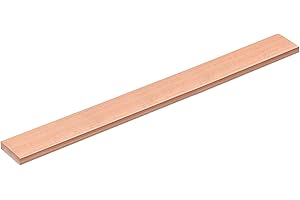 uxcell Copper Flat Bar, 1/4" Thickness x 1" Width x 10" Length Copper Bus Bar Stock Plate Mill for Electrical (6mm x 25mm x 2