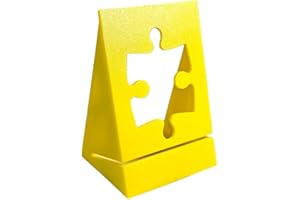 Jigsaw Puzzle Box Stand-3-Angle Holder,Puzzle Accessory,Wide Stable Base,Display Stand with Compatible Picture and Recipe and