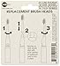 Violife VST-4TBX Slim Sonic Travel Toothbrush Replacement Brush Heads, 4 Pack VST-4TBX, White, 1.5 Ounce