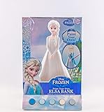 Disney Frozen Elsa Figural Coin Bank, Unpainted