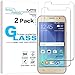 [2-Pack] KATIN For Samsung Galaxy J7 2016 Tempered Glass Screen Protector No-Bubble, 9H Hardness, Easy to Install
