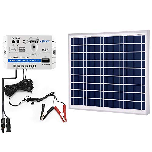 ACOPOWER 50w Watts Solar Charger Kit, 12Volts Polycrystalline Solar Panel & 5A Charge Controller for RV, Boats, Camping; w USB 5V Output as Phone Charger (50w Kit with SAE) - Thumbnail 7