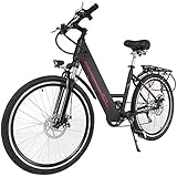 Tomasar Power Electric Bike with Removable Lithium-Ion Battery, 25 inch Wheel Cyclocross Bike