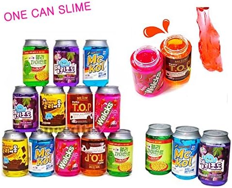 1pc NEW Can Soda Jelly Monster Toy Soft Squeeze Squishy Jelly Pudding Slime Toy (Random 1pc)