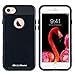 iPhone 7 Plus Case, Moonmini 2 in 1 Hybrid Hard PC + Soft TPU Shockproof Slim Dual Layer Rugged Bumper Protective Cover for iPhone 7 Plus - Jet Black