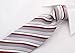 Scott Allan Collection Burgundy and Gray Necktie for Men - Jacquard Woven Striped Tie - Burgundy Red & Grey Wedding Ties