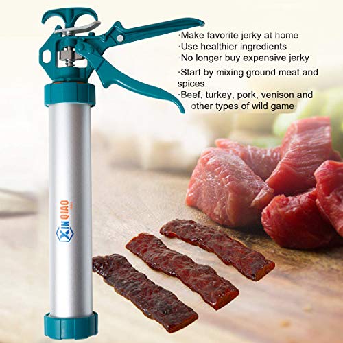 XINQIAO Jerky Gun Kit, 2 Pound Capacity Beef Jerky Maker, Aluminum Barrel with Stainless Steel