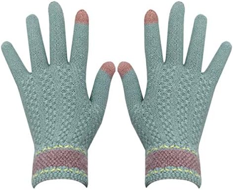 Women Touch Screen Texting Gloves Thick Warm Knit Winter Gloves Mittens