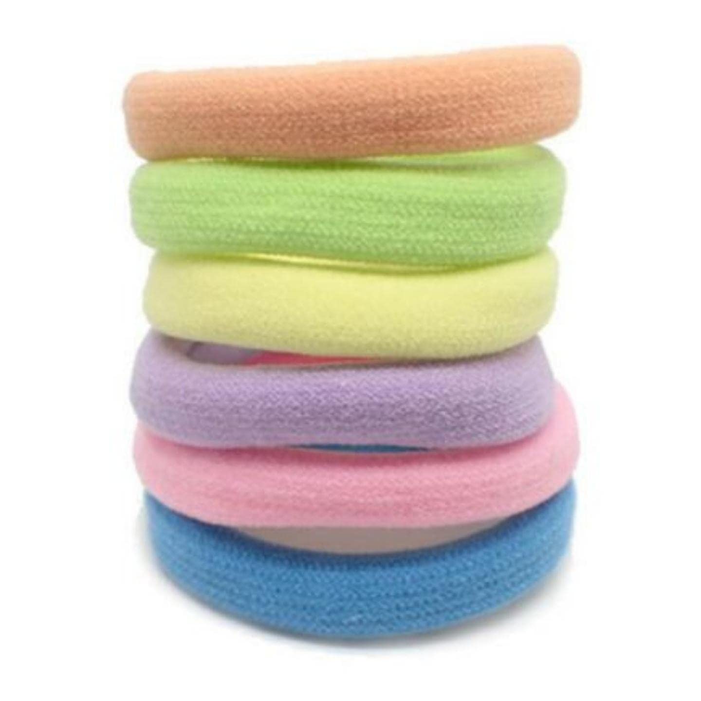 Topkids Accessories Thick Hair Bands for Women and Girls, Hair Bobbles Elastic HairBands Ponytail Holders Hair Ties Hair Elastics Hairbands Women (Pastels)