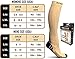 Physix Gear Compression Socks - Best Men & Womens Compression Socks for Circulation, Running, Nurses, Athletic Use Sock Compression, Blood Pressure Socks, Calcetines de Compresion, Nude/Beige, L/XL