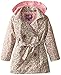Pink Platinum Girls' Multicolor Animal Trench Jacket