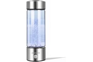 ASENCH Hydrogen Water Bottle Portable Hydrogen Water Ionizer Machine Hydrogen Rich Water Generator with New PEM and SPE Technology Balanced pH Hydrogen Water Cup Home Office Travel Use