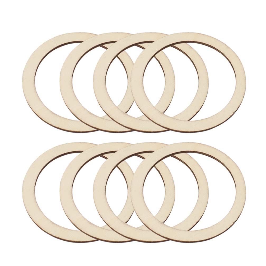 SUPVOX 100Pcs Round Shape Wood Chip Accessories for DIY Craft Decor Natural Wooden Circle Pieces for Parties and Creative Projects